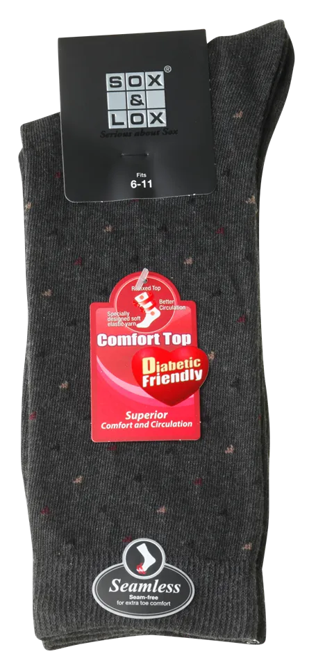 Men's Fine Business Diabetic Friendly [Seamless Toe]