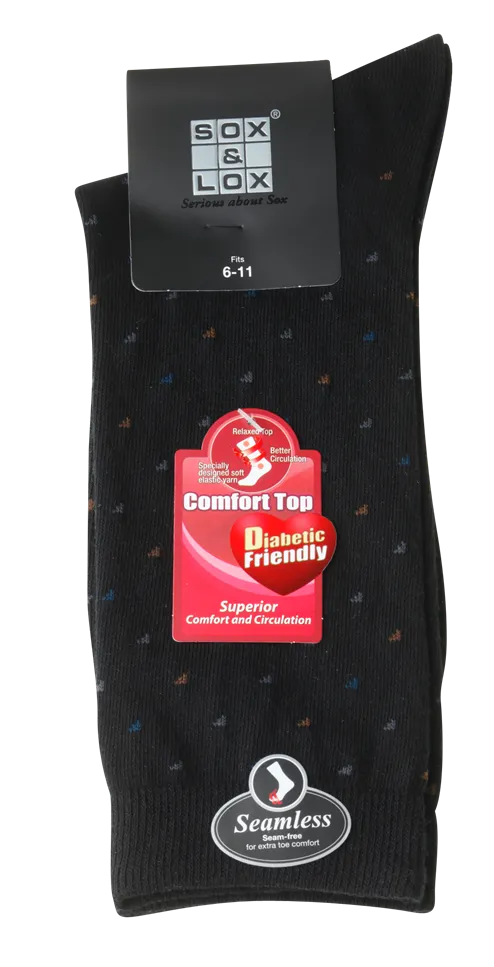 Men's Fine Business Diabetic Friendly [Seamless Toe]