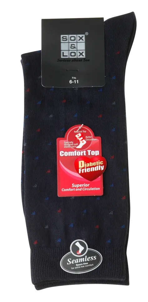 Men's Fine Business Diabetic Friendly [Seamless Toe]