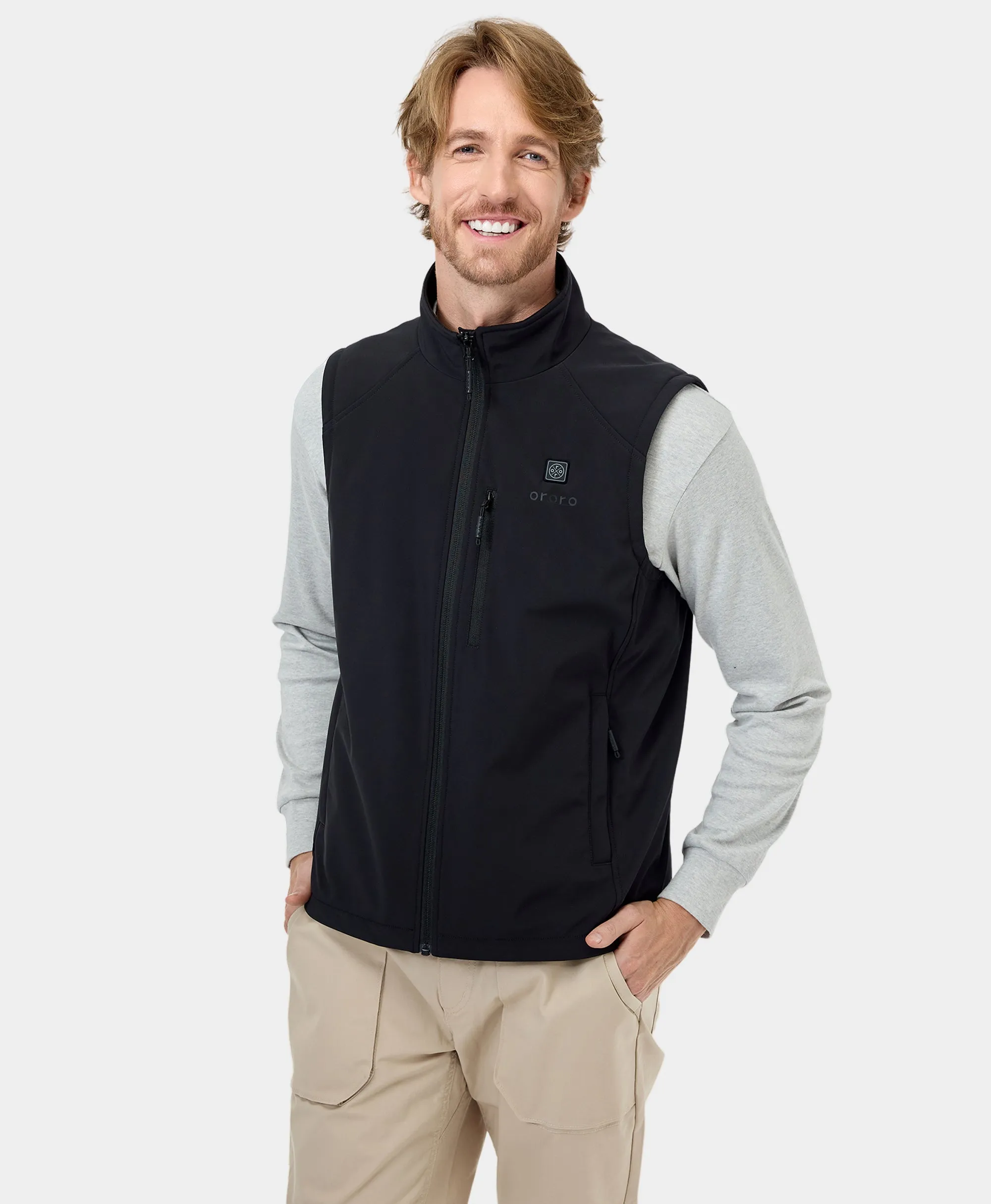 Men's Heated Softshell Vest - Lower Back Heating