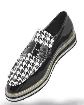 Men's Leather Loafer - Bahama Houndstooth - Fashion - men - 2020