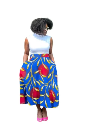 Midi Ankara Skirt