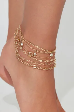 My Type Of Anklet Set - Gold