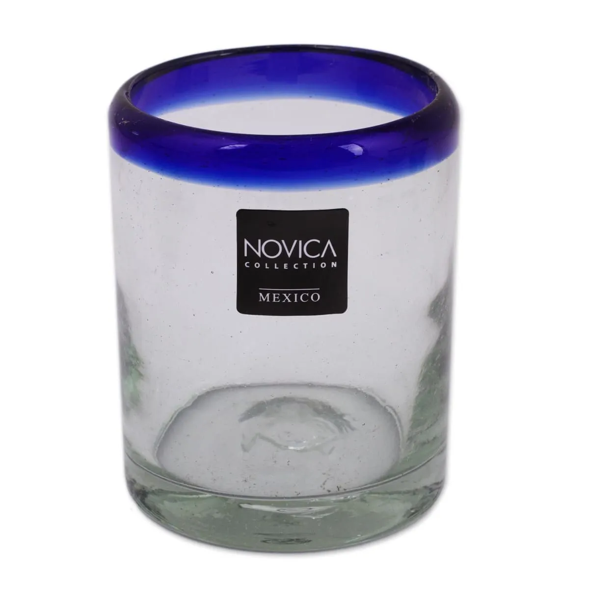 Novica Cobalt Classics Blown Glass Tumblers (Set Of 6)