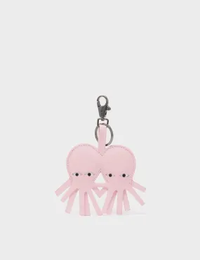 Octotwins Charm - Parfait Pink Leather Keychain