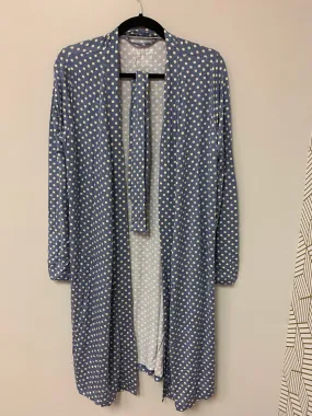 Outlet 5472 - Latched Mama Maternity Labor Nursing Robe - Powder Blue & Ivory Dots - XS/S