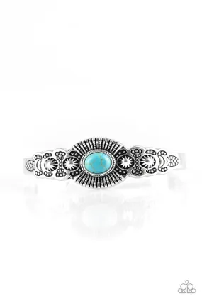 Paparazzi Wide Open Mesas - Blue Bracelet