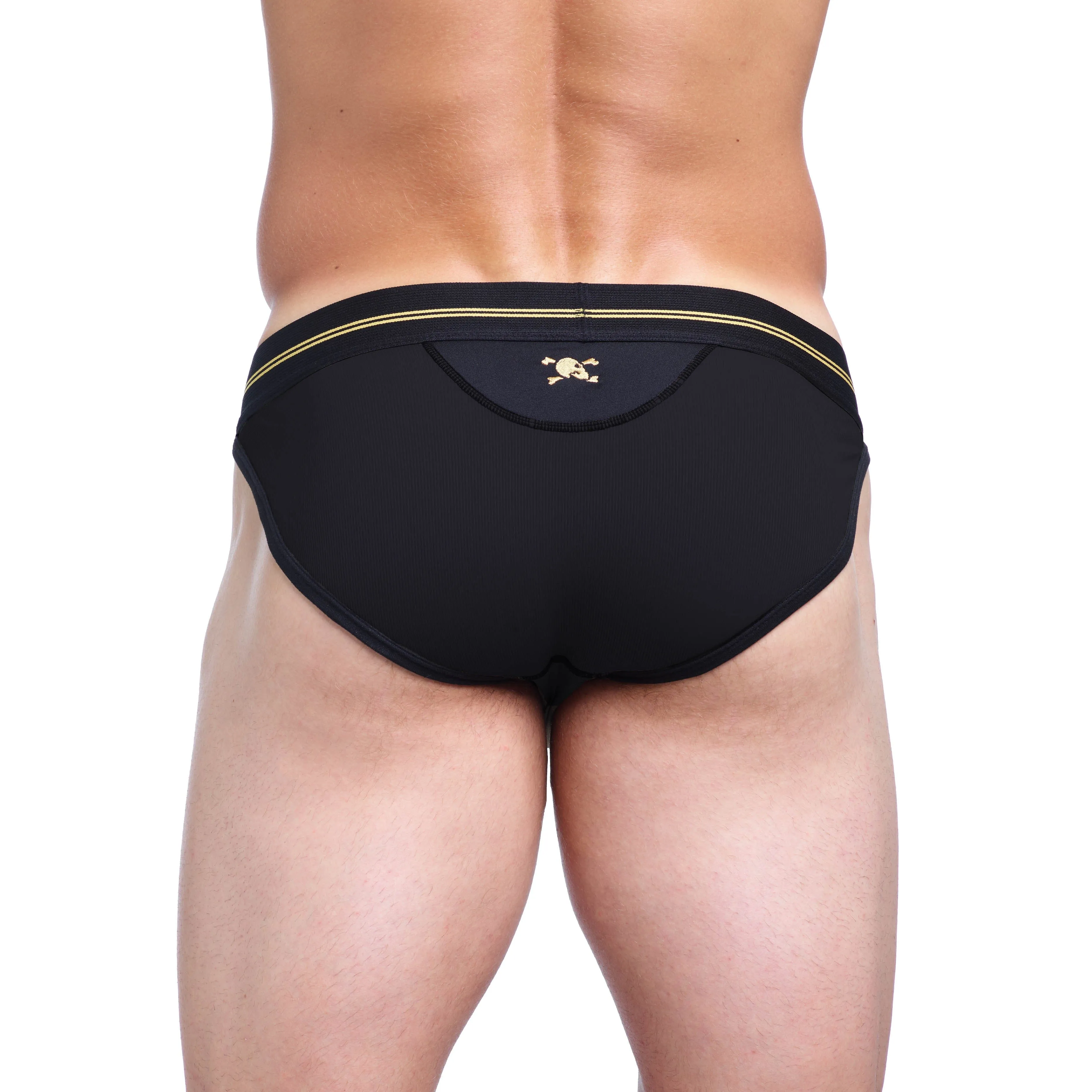 Performance Rib Sport Brief Black