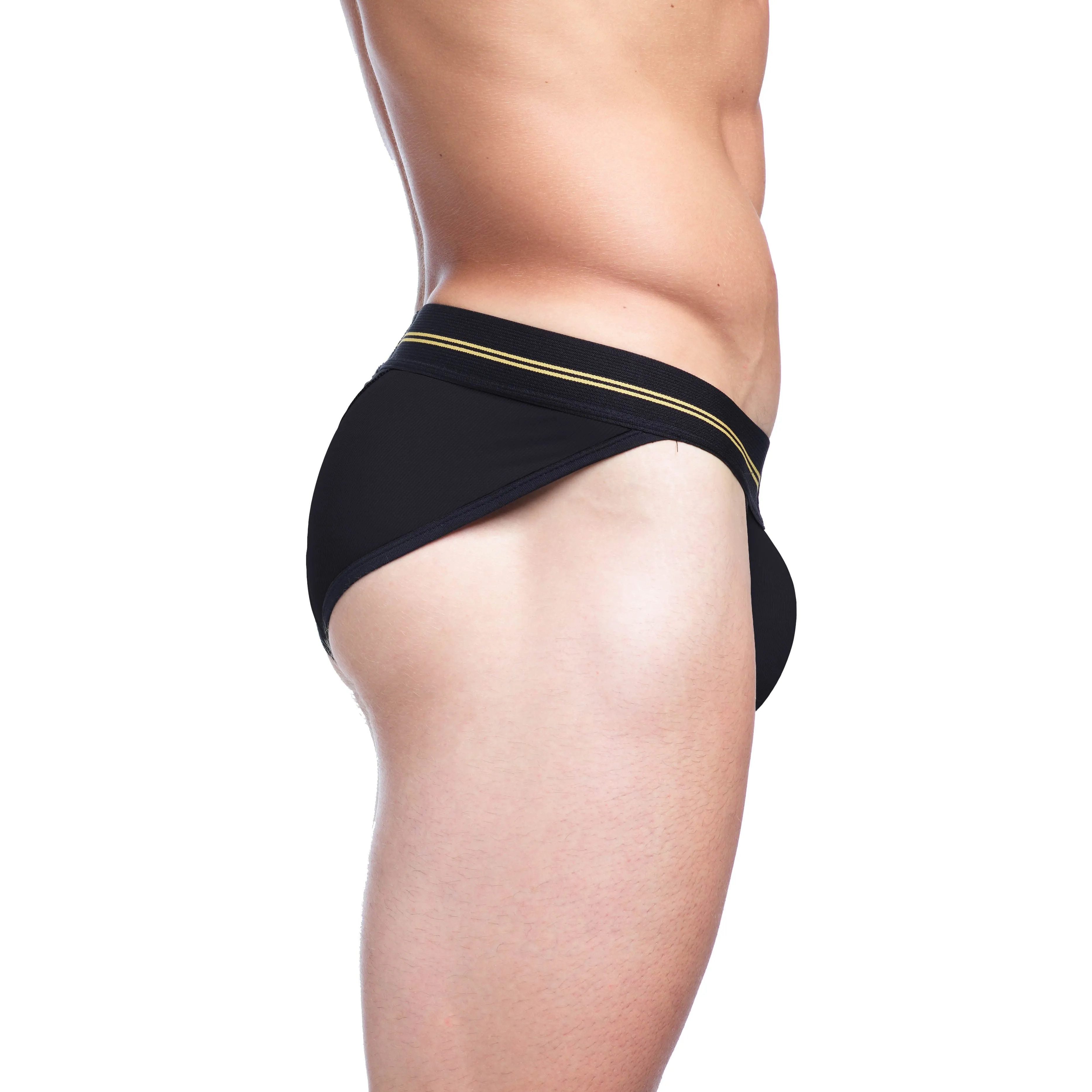 Performance Rib Sport Brief Black