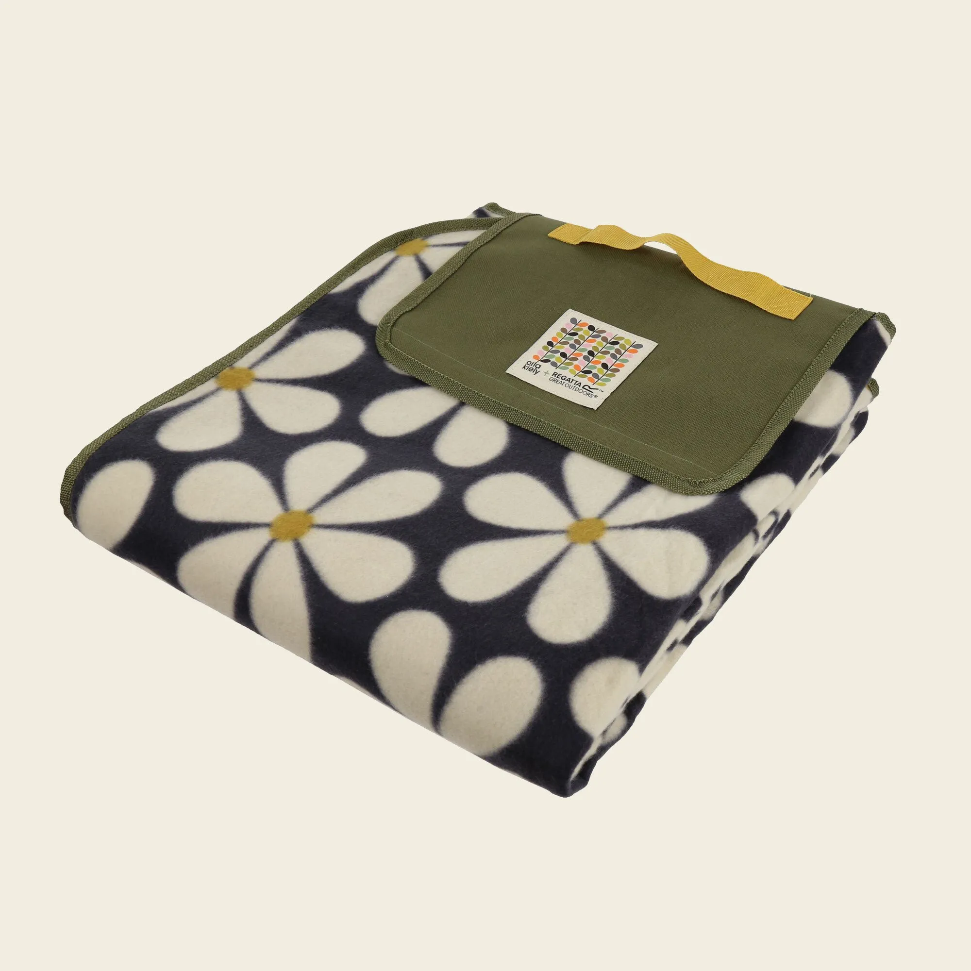 Picnic Rug - Daisy Black