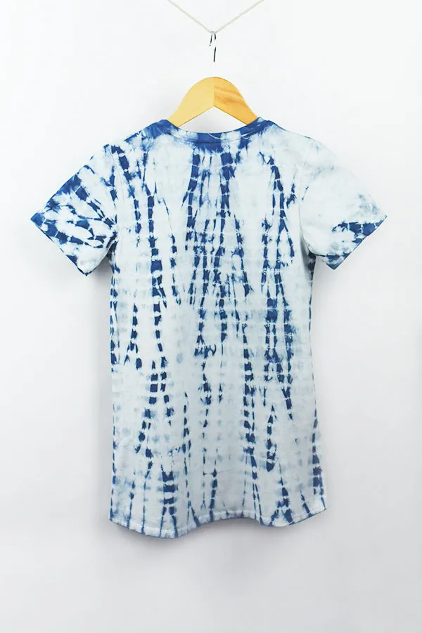 Plant-dyed Shibori Tee