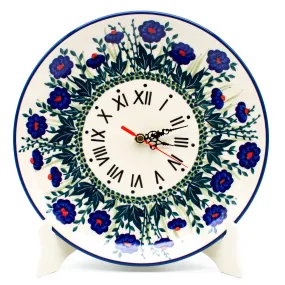 Plate Wall Clock in Gil's Blue