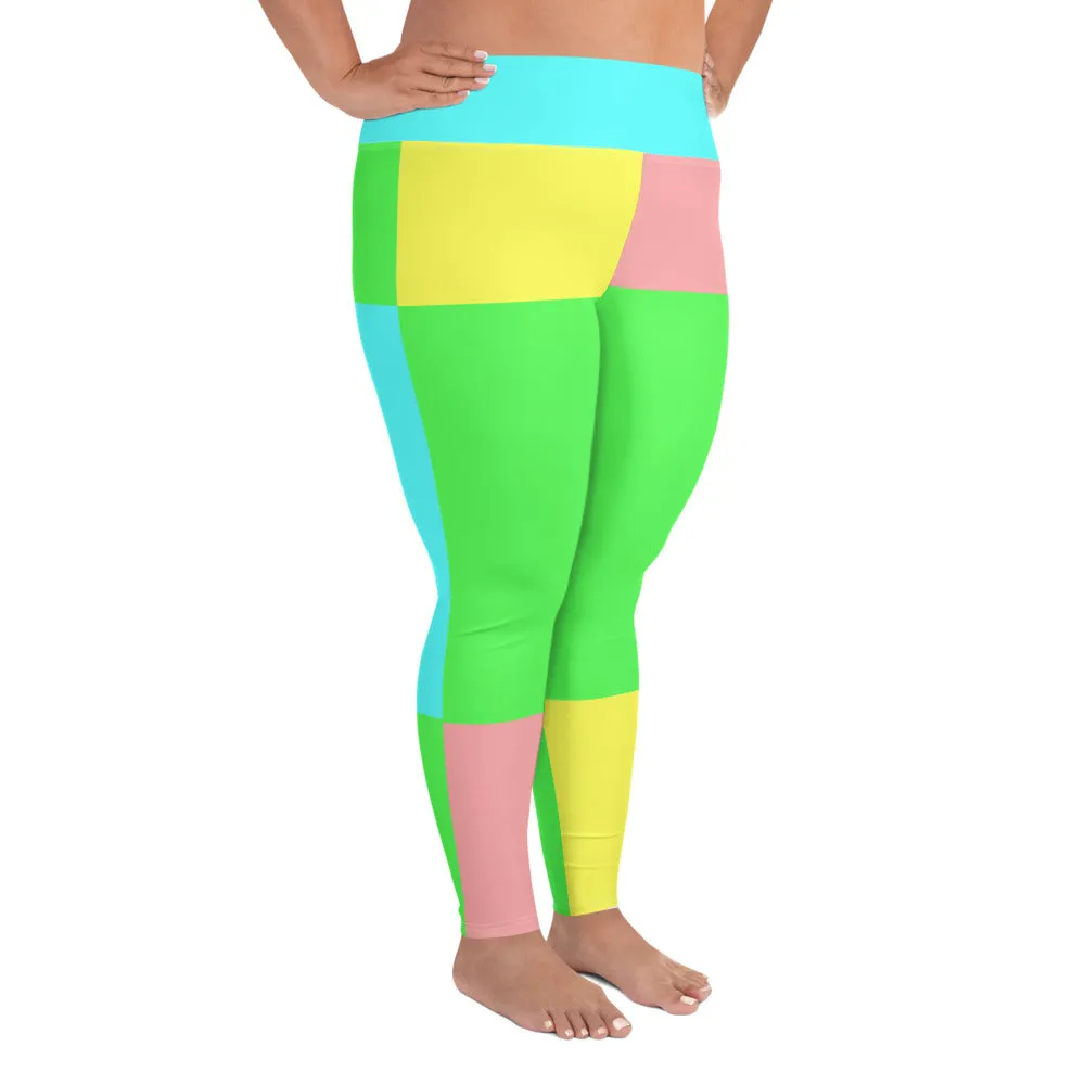 Plus Size Leggings Pastel