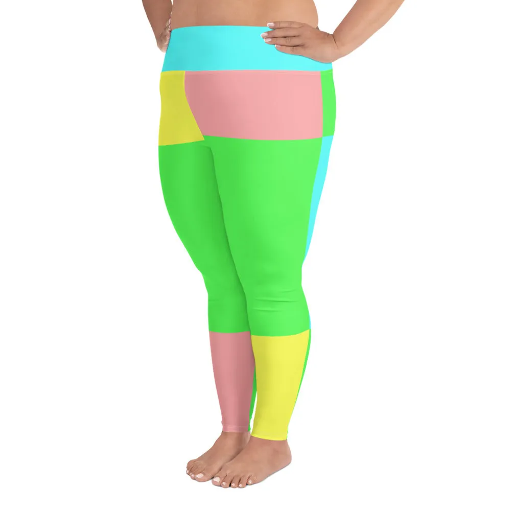 Plus Size Leggings Pastel