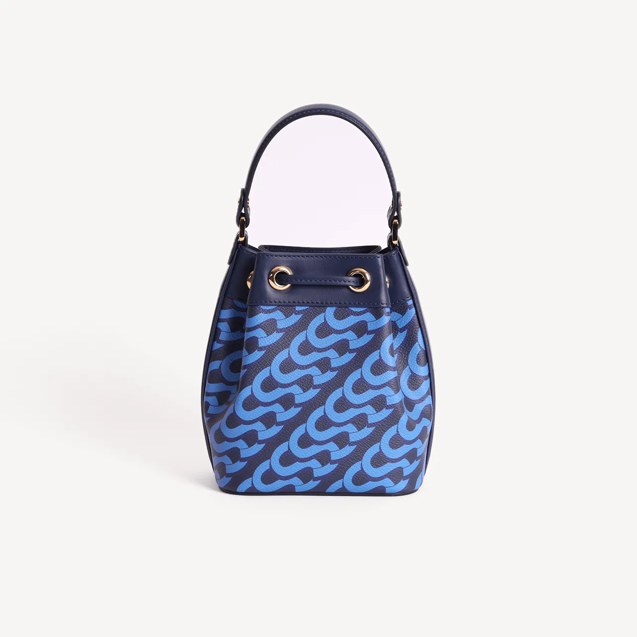 Pouch Bag Medium Monogram Print - Blue