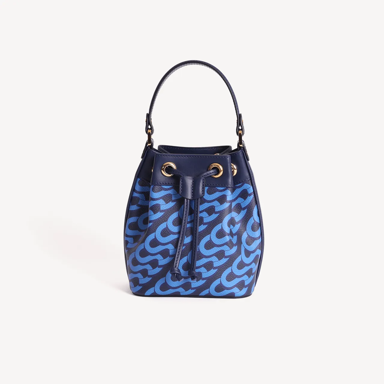 Pouch Bag Medium Monogram Print - Blue