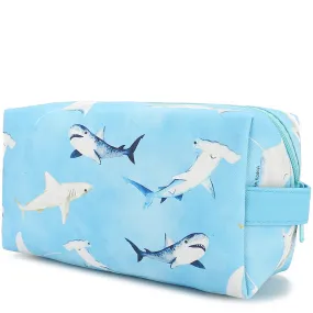 Pouch Cosmetic Happy Sharks Blue