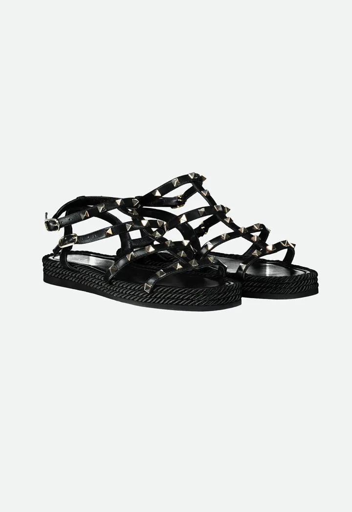 Pyramid Studded Gladiator Sandals