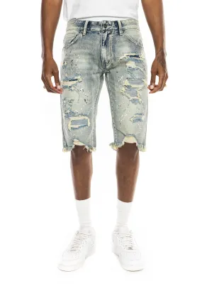 Ripoff Semi Basic Jean Shorts - Hyster Blue