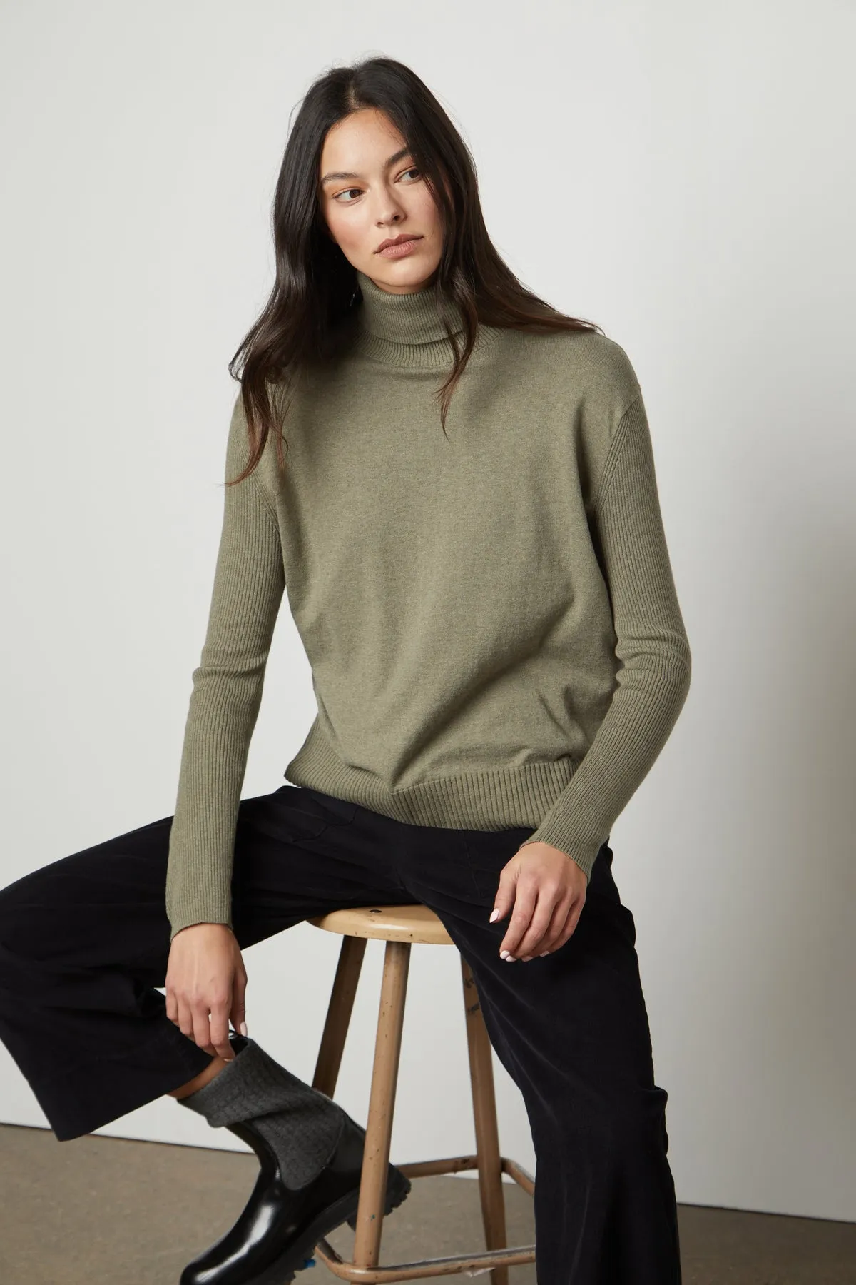 SALLY MOCK NECK SWEATER