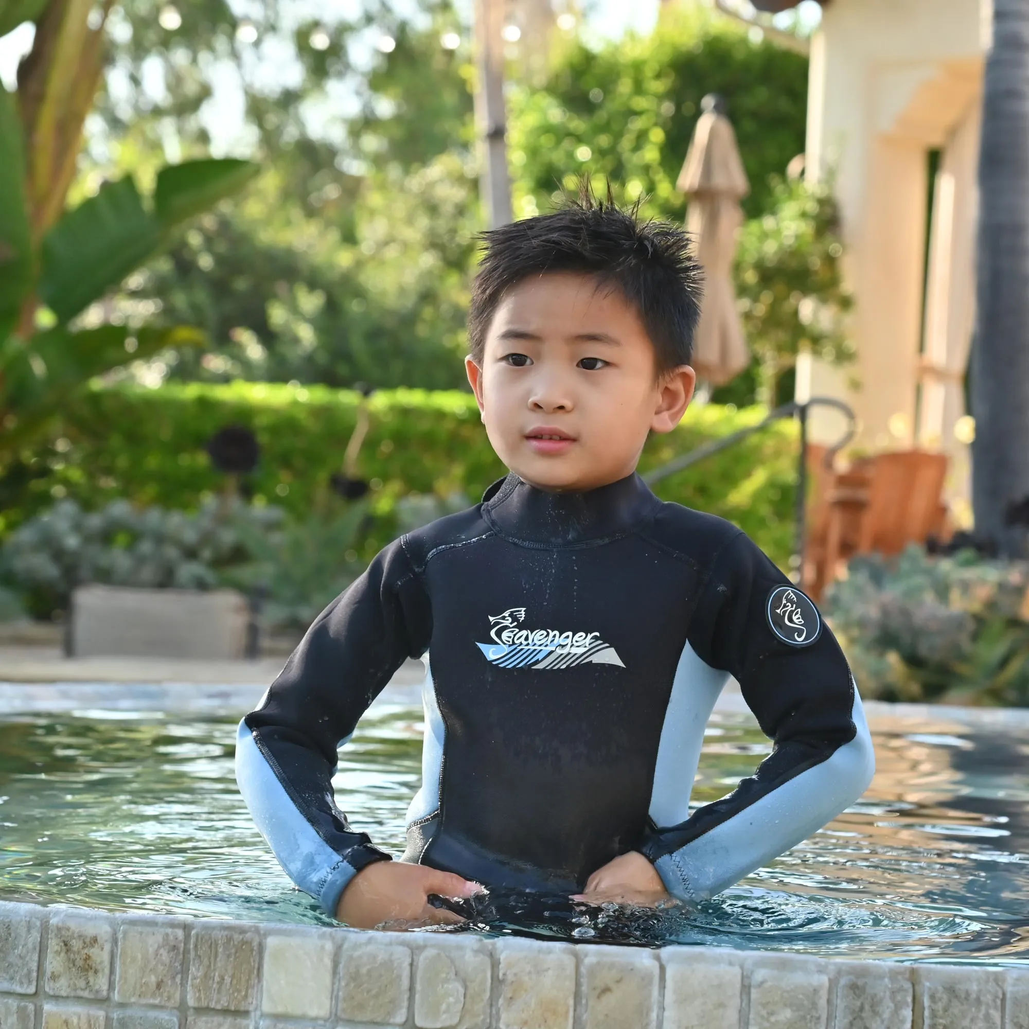 Scout 3mm Child Wetsuit - Pearl Blue