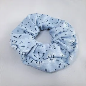 Scrunchie | Flowery Field | Steel Blue