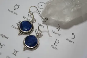 Semi-precious Sapphire Cassia Dot Earrings