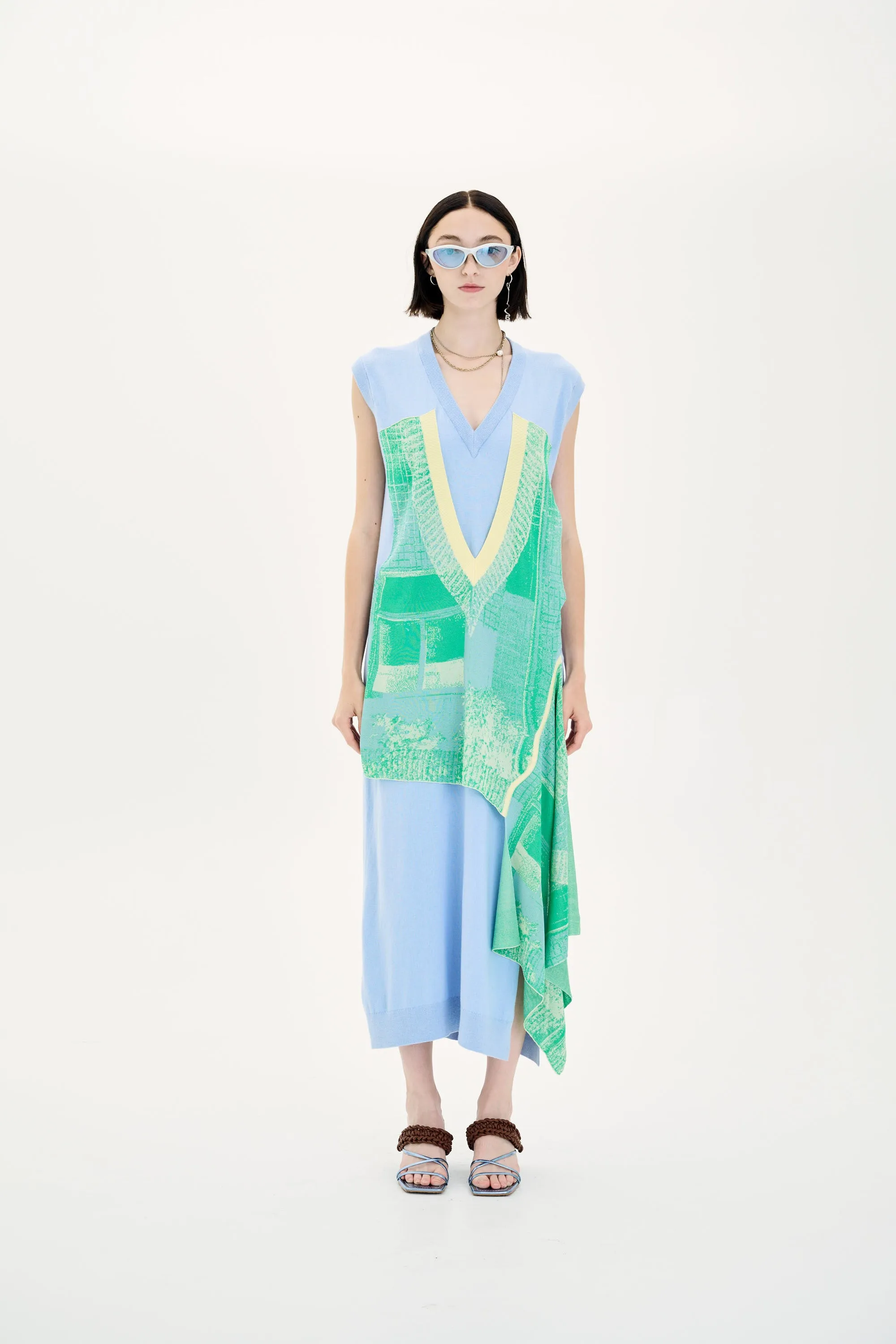 SHOBU WINDOW PRINT OVERSIZED TANK DRESS