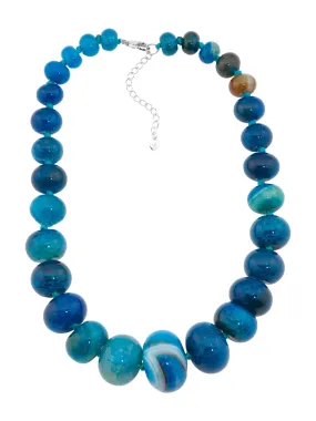 SPRIG Sterling Silver Blue Agate Necklace