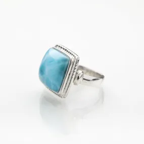 Square Larimar Ring Leia