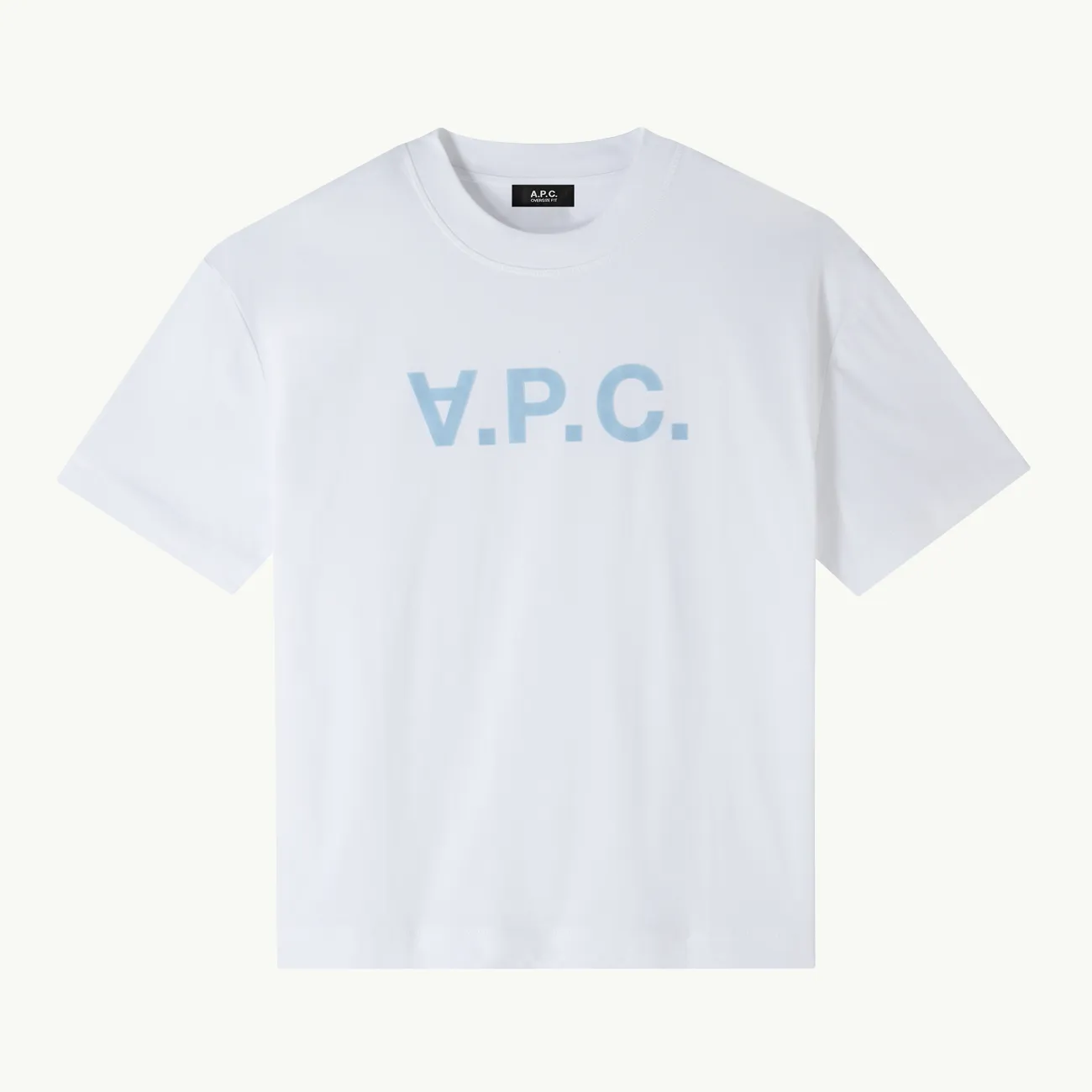 T-Shirt Oversize Grand VPC - Blanc/Blue