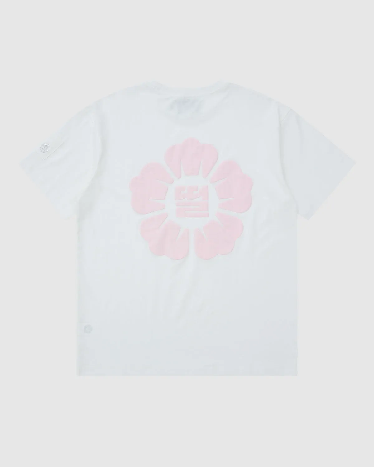 WHITE PINK LOGO T-SHIRT