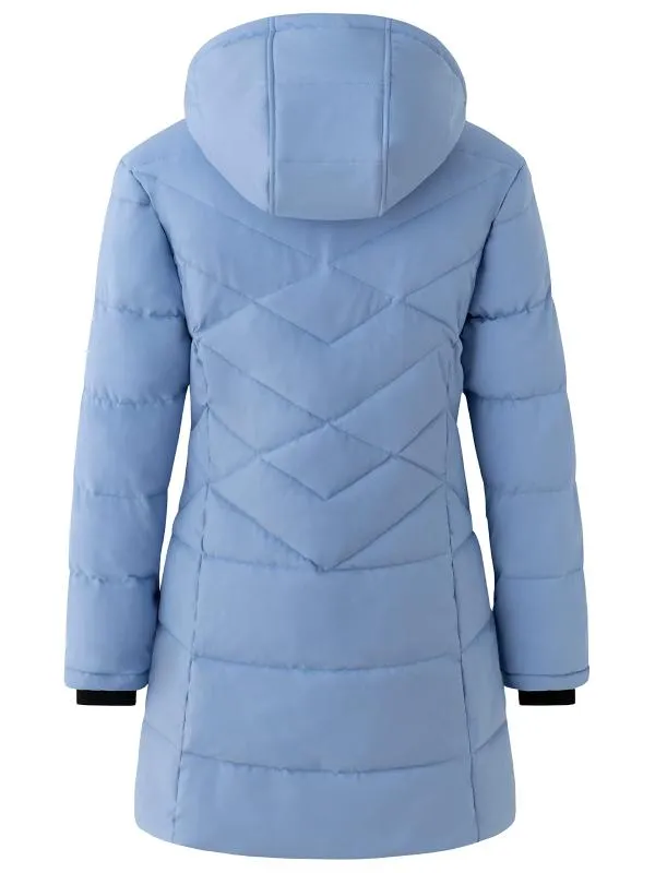 Women's Quilted Winter Jacket Puffy Coat Puffer Jackets Sustainable Fabric